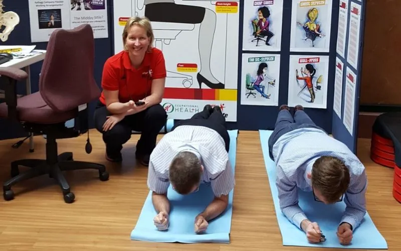 Corportate on site visits for physiotherapy services in Wigan Bolton and Manchester